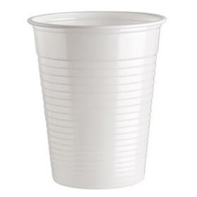 mezzo bicchiere di plastica  contiene  1 dL di liquido