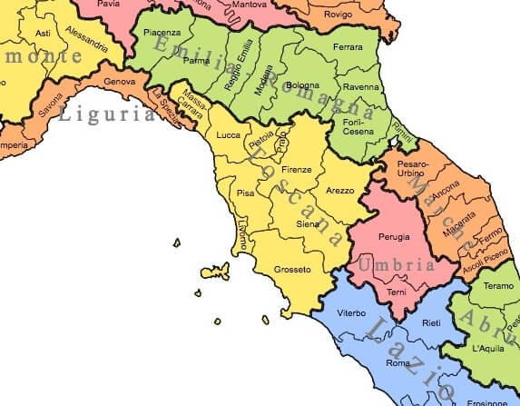confini Toscana