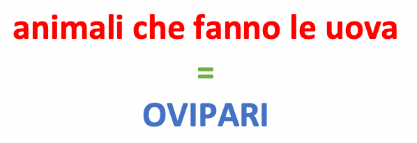 Come si chiamano gli animali che fanno le uova