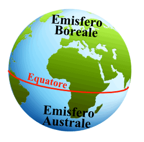 Emisfero boreale emisfero australe