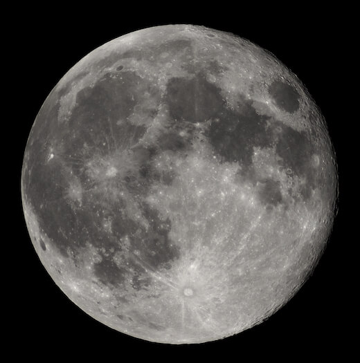 La Luna vista dalla Terra