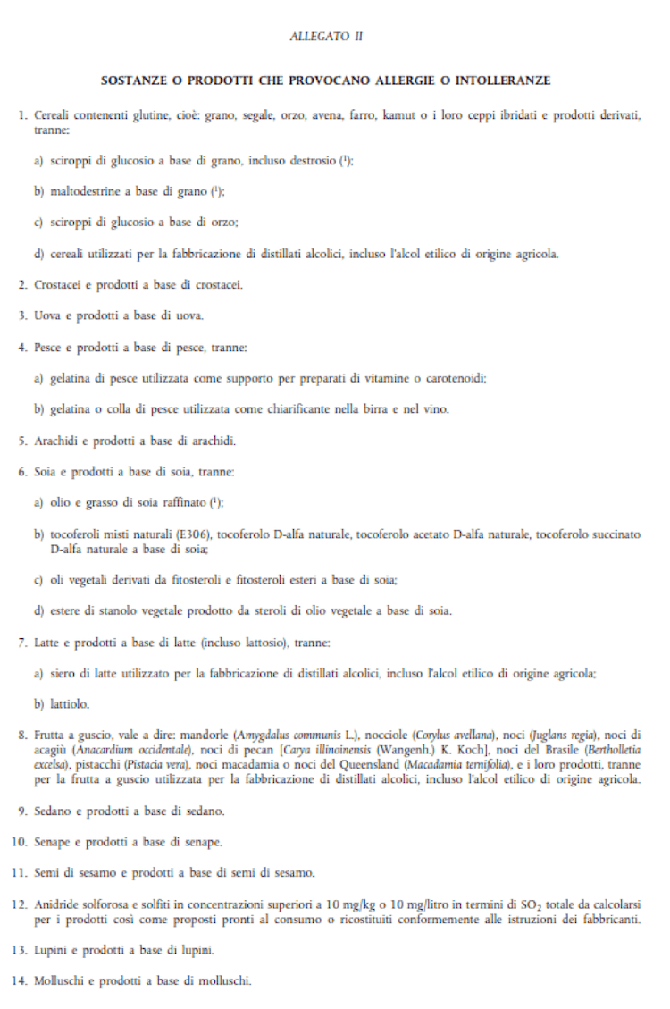 Allergeni alimentari