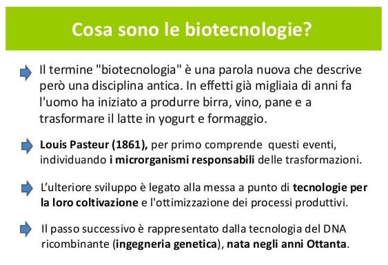 Cosa sono le biotecnologie