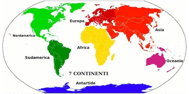 7 continenti