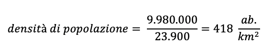 Calcolo della densità di popolazione della Lombardia