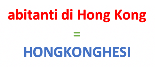Come si chiamano gli abitanti di Hong Kong