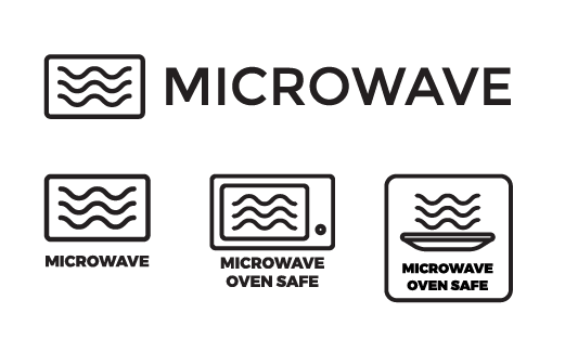 Contenitori per microonde simbolo