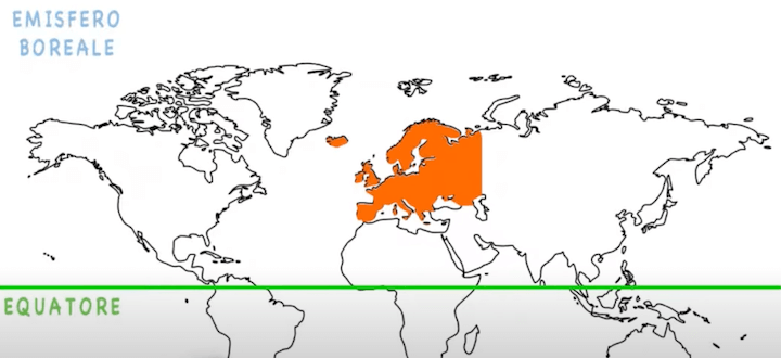 In quale emisfero si trova l'Europa