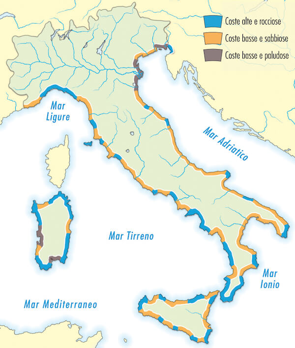 Km di costa Italia