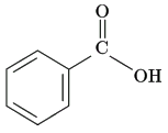 struttura dell'acido benzoico
