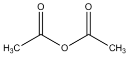 struttura dell'anidride acetica