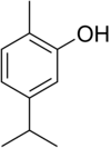 Struttura chimica del carvacrolo