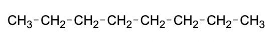 Formula di struttura del n-ottano