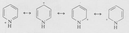 strutture di risonanza dello ione piridinio