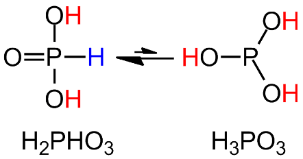 acido fosforoso tautomero