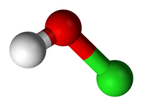 acido ipocloroso struttura 3D