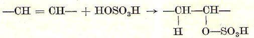 acido solforico + alcheni