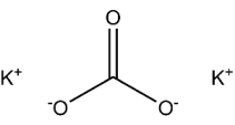 struttura del carbonato di potassio