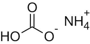 Formula chimica del bicarbonato di ammonio