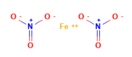 Ioni del nitrato ferroso