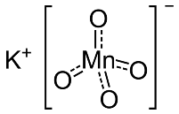 struttura del permanganato di potassio
