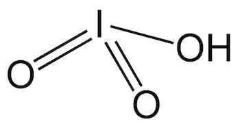 struttura dell'acido iodico