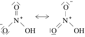 struttura di Lewis dell'acido nitrico