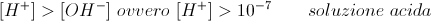 soluzione acida