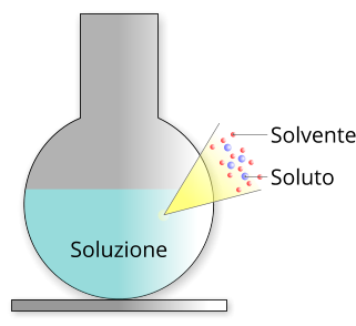 Componenti di una soluzione liquida