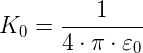 costante di Coulomb