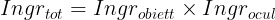 Formula ingrandimento totale