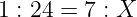 Calcolo del numero di ore che ci sono in una settimana con le proporzioni