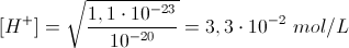 ph di inizio precipitazione di nis