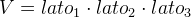 volume parallelepipedo rettangolo