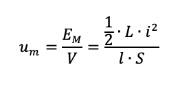 Densità di energia del campo magnetico