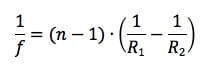 formula aberrazione cromatica