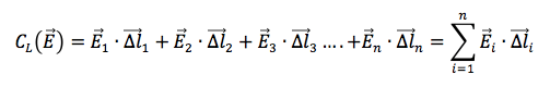 Formula della circuitazione del campo elettrico