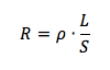 Formula della seconda legge di ohm