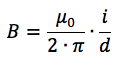 Formula della legge di Biot Savart