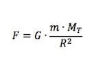 forza gravitazionale con la terra