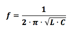 frequenza dell'oscillazione circuito lc