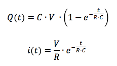 relazione matematica circuito rc