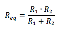 resistenza equivaente di due resistenze collegate in parallelo