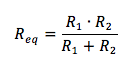 resistenza equivalente di due resistenze poste in parallelo