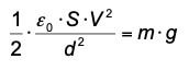 ricavo formula elettrometro