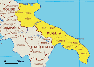 confini della Puglia