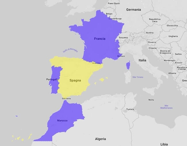 confini Spagna