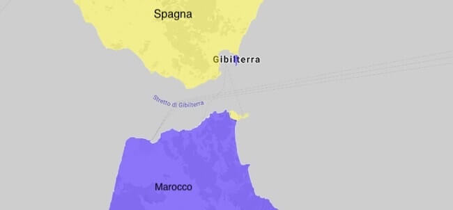 confini della spagna con il marocco e gibilterra