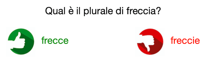 Freccie o frecce