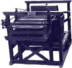 macchina di louis rober per la produzione della carta